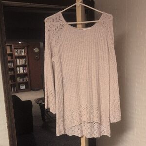 LC Lauren Conrad Light Pink Knit Tunic